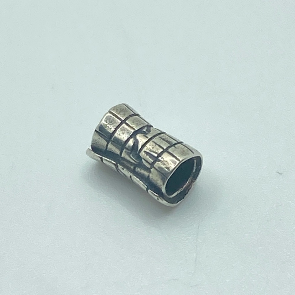 Trollbeads heartBeat bead 925 LAA sterling silver bead charm approx 10mm length